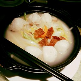 Delicious fish ball soup. The broth is so comforting! Delicious fish ball soup. The broth is so comforting!