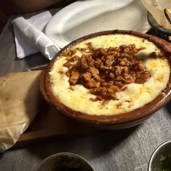 La Diosa Taqueria - Queso with chorizo - Mexican Near Me - Miami, Florida