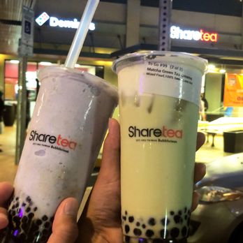 Sharetea - Taro Ice Blended with Mini Boba, Matcha Green Tea Creama With Mix Boba - Bubble Tea Near Me - Honolulu, Hawaii Sharetea - Taro Ice Blended with Mini Boba, Matcha Green Tea Creama With Mix Boba - Bubble Tea Near Me - Honolulu, Hawaii