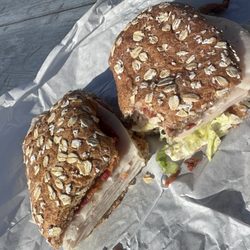 Turkey bacon sandwich.