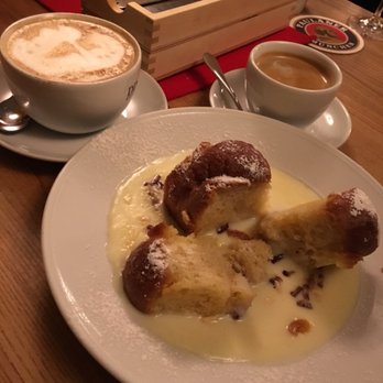 Wirtshaus Zum Straubinger - "Bavarian noodles": bread in a warm vanilla creme sauce. Yummy! - Gastropubs Near Me - Munich, BY Wirtshaus Zum Straubinger - "Bavarian noodles": bread in a warm vanilla creme sauce. Yummy! - Gastropubs Near Me - Munich, BY