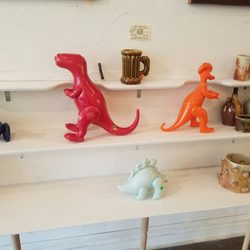 The White Room Art Gallery - Some of the dinosaurs available for purchase.