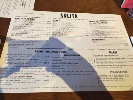 Menu photo 1 Solita Didsbury Manchester, XGM
