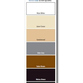 Vanishing Screens Group - Color Options for your disappearing retractable screen - Shades & Blinds Near Me - Oceanside, California