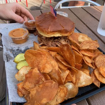 The Deck - 50/50 pork beef brisket - American Near Me - Muskegon, Michigan The Deck - 50/50 pork beef brisket - American Near Me - Muskegon, Michigan
