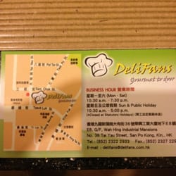 DeliFans - Business card back