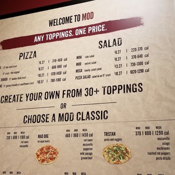 MOD Pizza - Menu and Prices 2020 - Fast Food Near Me - Medford, Oregon MOD Pizza - Menu and Prices 2020 - Fast Food Near Me - Medford, Oregon