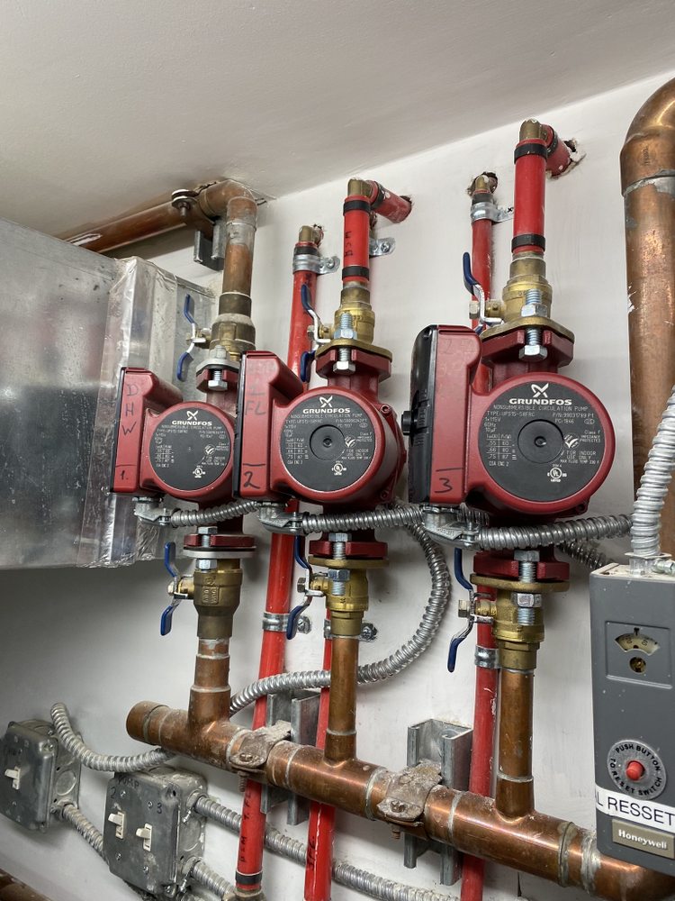 Slide of plumbing service