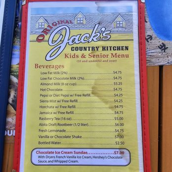 Original Jack's Country Kitchen - I live that they have a senior menu !! - American Near Me - Avalon, California Original Jack's Country Kitchen - I live that they have a senior menu !! - American Near Me - Avalon, California