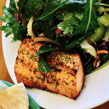 Chicken Maison - Salmon Fillet & Kale Salad - One of the Summer Specials - Middle Eastern Near Me - Torrance, California Chicken Maison - Salmon Fillet & Kale Salad - One of the Summer Specials - Middle Eastern Near Me - Torrance, California