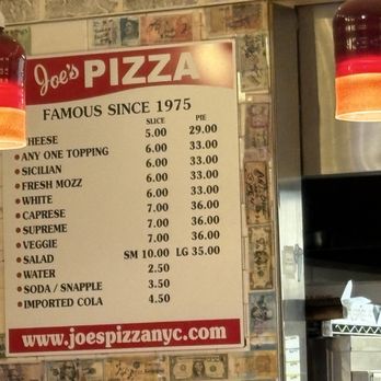 Joe's Pizza - By the slice or take the whole Pie - Pizza Near Me - Miami, Florida Joe's Pizza - By the slice or take the whole Pie - Pizza Near Me - Miami, Florida