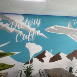 This is the before photo for their new lobby art coming soon!