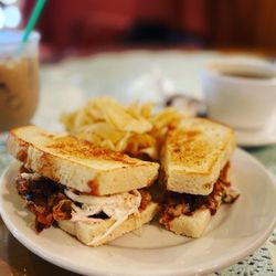 The Round Hearth Café & Marketplace - The Pulled Pork sandwich - was totally delicious!