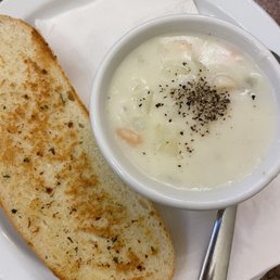 Seafood chowder before! Seafood chowder before!