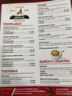Menu photo 1 Garcia's Sunset Grille Gallup, NM