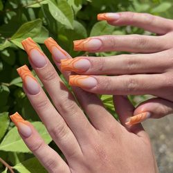 Acrylic with nail art