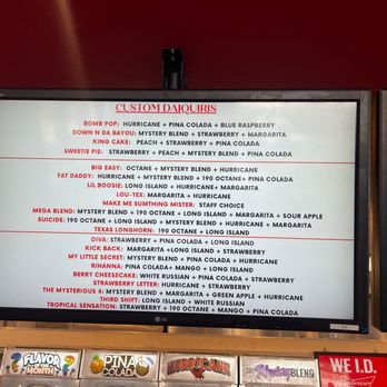 Blends Daiquiri Express - Daq menu - New American Near Me - The Colony, Texas Blends Daiquiri Express - Daq menu - New American Near Me - The Colony, Texas