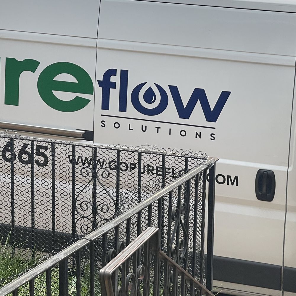 Pure Flow Water - Van with two employees in front of my house that harassed, threw trash at my dog and made a threat! - Water Purification Services Near Me - Souderton, Pennsylvania