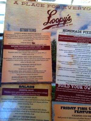 Menu photo 2 Loopy's Chippewa Falls, WI