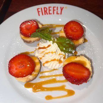 Firefly Tapas Kitchen + Bar - Mini Passion Fruit Cheesecakes - Tapas/Small Plates Near Me - Las Vegas, Nevada Firefly Tapas Kitchen + Bar - Mini Passion Fruit Cheesecakes - Tapas/Small Plates Near Me - Las Vegas, Nevada