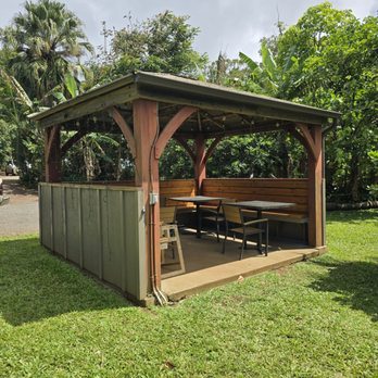 The Magic Oven - One of the shaded gazebos - Pizza Near Me - Haiku, Hawaii The Magic Oven - One of the shaded gazebos - Pizza Near Me - Haiku, Hawaii