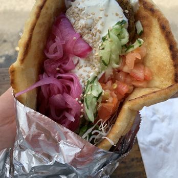Tiki Tzatziki - Falafel Gyro- so good!!! - Food Trucks Near Me - Hanalei, Hawaii Tiki Tzatziki - Falafel Gyro- so good!!! - Food Trucks Near Me - Hanalei, Hawaii