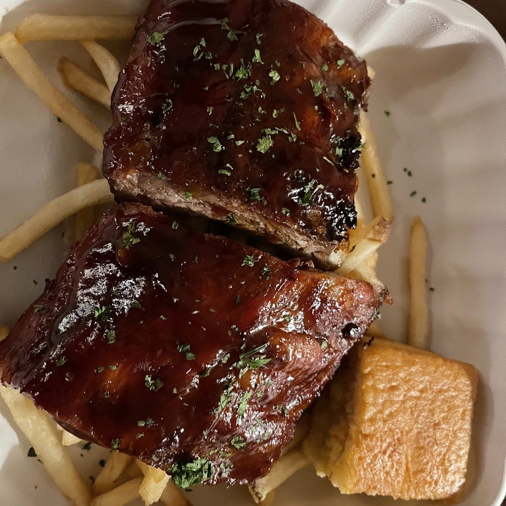 The Fox Bistro - Half rack of baby back ribs - New American Near Me - Borrego Springs, California The Fox Bistro - Half rack of baby back ribs - New American Near Me - Borrego Springs, California