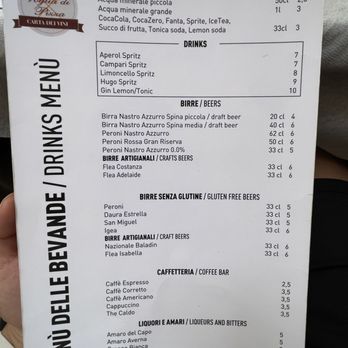 Voglia Di Pizza - Drink menu - Italian Near Me - Rome, RM