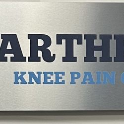 Arthritis Knee Pain Center - Sign
