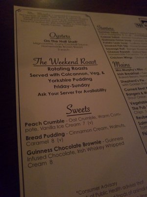 Menu photo 6 Mrs. Murphy & Sons Irish Bistro Chicago, IL