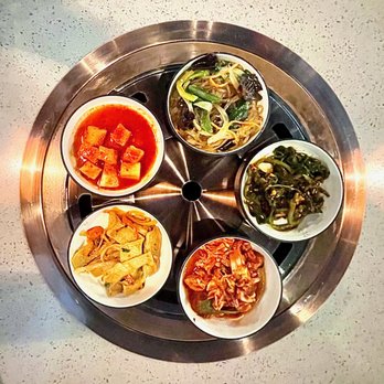 Kang's Kitchen BBQ Duluth - complimentary side dishes - Korean Near Me - Duluth, Georgia Kang's Kitchen BBQ Duluth - complimentary side dishes - Korean Near Me - Duluth, Georgia