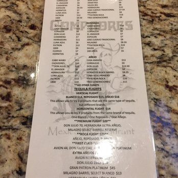 Compadres Tequila Lounge - Tequila menus - Mexican Near Me - Pittsboro, North Carolina