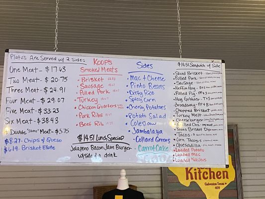 Menu photo 2 Koop's BBQ Kitchen & Catering Galveston, TX Menu photo 2 Koop's BBQ Kitchen & Catering Galveston, TX