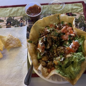 Aztlan Grilled Taqueria - Nice big Taco Salad &  it's delicious - Mexican Near Me - Chico, California
