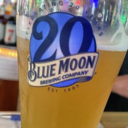 20th anniversary blue moon glass!
