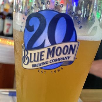 Dead End Bar & Grill - 20th anniversary blue moon glass! - Bars Near Me - Fox River Grove, Illinois