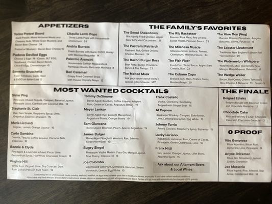 Menu photo 4 The Syndicate Livermore, CA