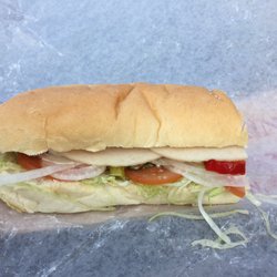 Imperial Submarine Sandwiches - Turkey Bacon sub with everything + hot peppers and pickles