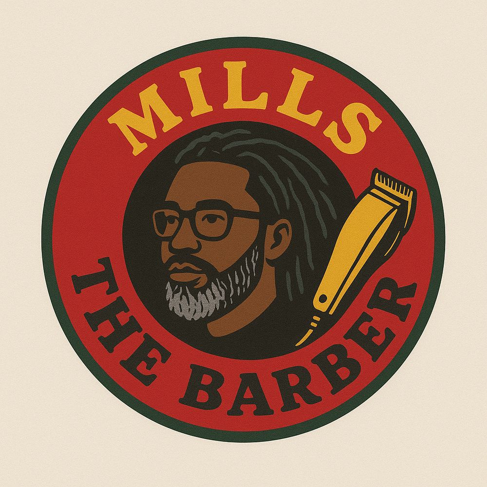 Mills The Barber Logo