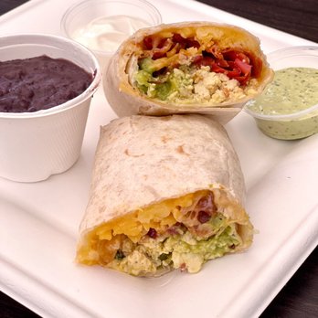 Amara Chocolate & Coffee - Spanish breakfast burrito . Get more green salsa. It's fantastic - Coffee & Tea Near Me - Pasadena, California Amara Chocolate & Coffee - Spanish breakfast burrito . Get more green salsa. It's fantastic - Coffee & Tea Near Me - Pasadena, California