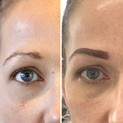 Pure Silk Beauty - Powder Brows. Before and After