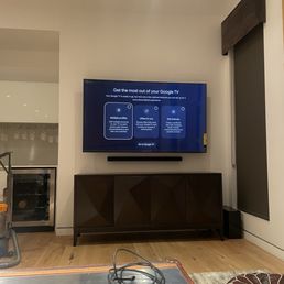 New TV mounted.
