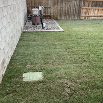 BG Landscape Services - New Grass, sprinklers, rock, and curbing - Landscaping Near Me