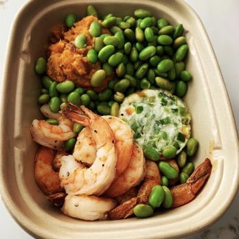 Everprep - shrimp, peas, and cauliflower in a bowl - Restaurants Near Me - Valencia, California