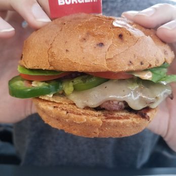 Smashburger - Spicy Baja single smash ($6.89) - Burgers Near Me - Manhattan Beach, California Smashburger - Spicy Baja single smash ($6.89) - Burgers Near Me - Manhattan Beach, California