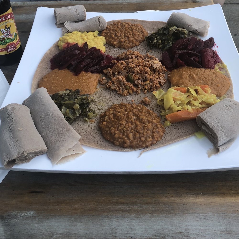 Awash Brooklyn - Veggie Combo for 2 people - Ethiopian Near Me - Brooklyn, New York Awash Brooklyn - Veggie Combo for 2 people - Ethiopian Near Me - Brooklyn, New York