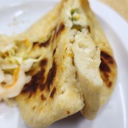El Chapin Taco - Inside of pupusa. So good!!