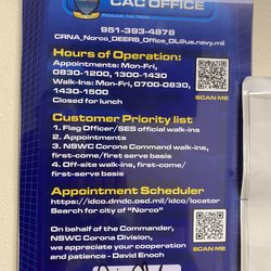 Naval Surface Warfare Center - Hours of operation/phone number