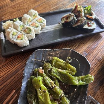Mizu Izakaya - Spicy Crab Roll, Shrimp Tempura Roll, Shishito Peppers - Sushi Bars Near Me - Denver, Colorado