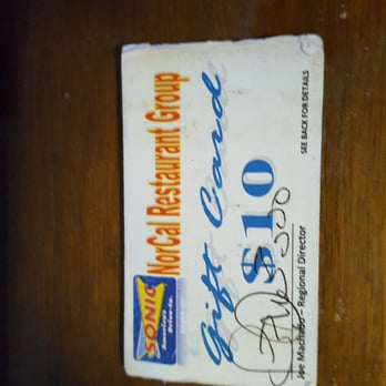 Sonic Drive-In - Not Honored. Has the specific address listed. - Burgers Near Me - Vacaville, California Sonic Drive-In - Not Honored. Has the specific address listed. - Burgers Near Me - Vacaville, California